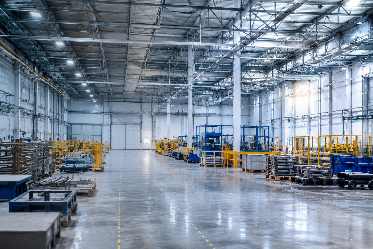 Industrial factory work and manpower support